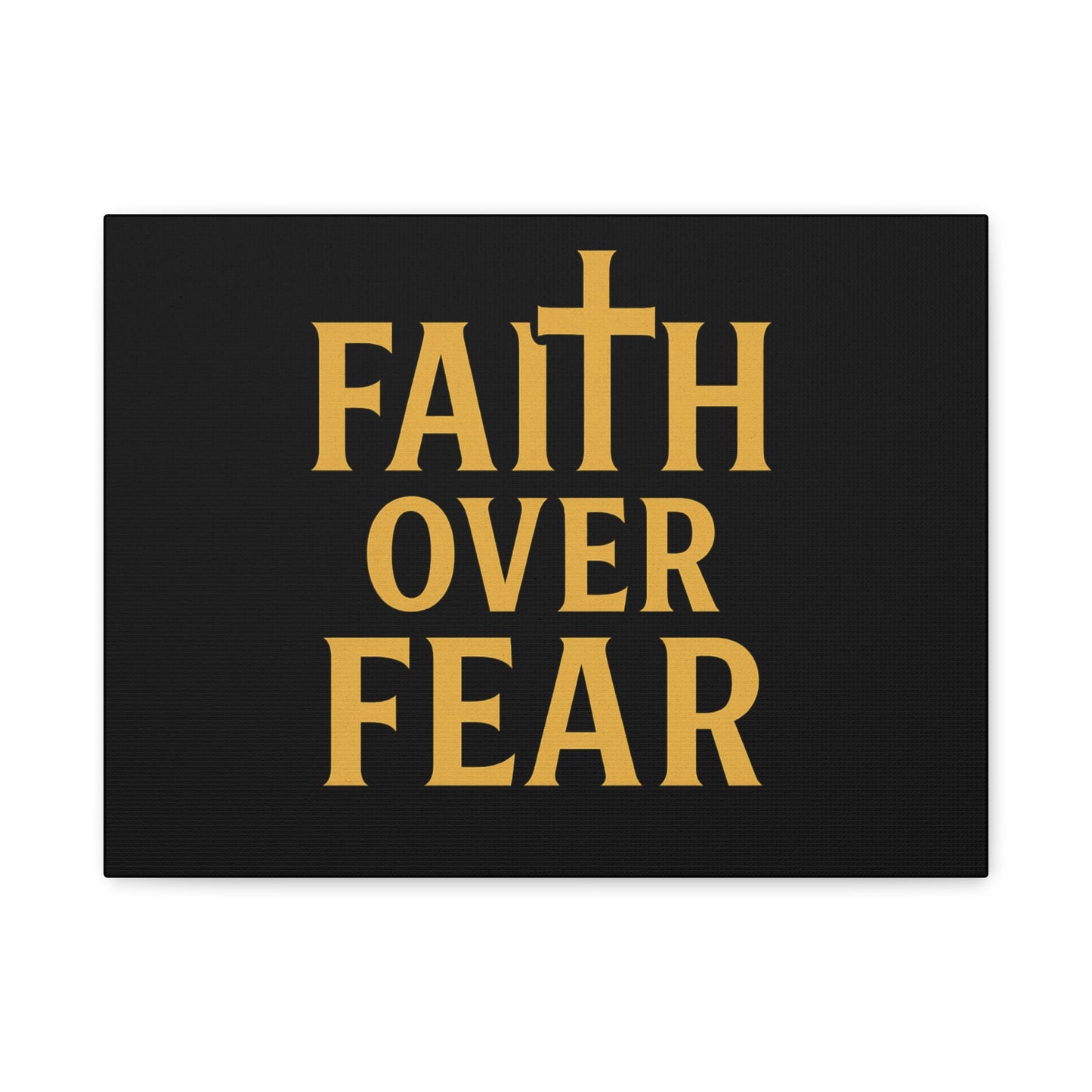 Faith Over Fear Canvas Art - Inspirational Wall Decor, Motivational Gift, Home Decoration, Christian Wall Art, Belief Affirmation