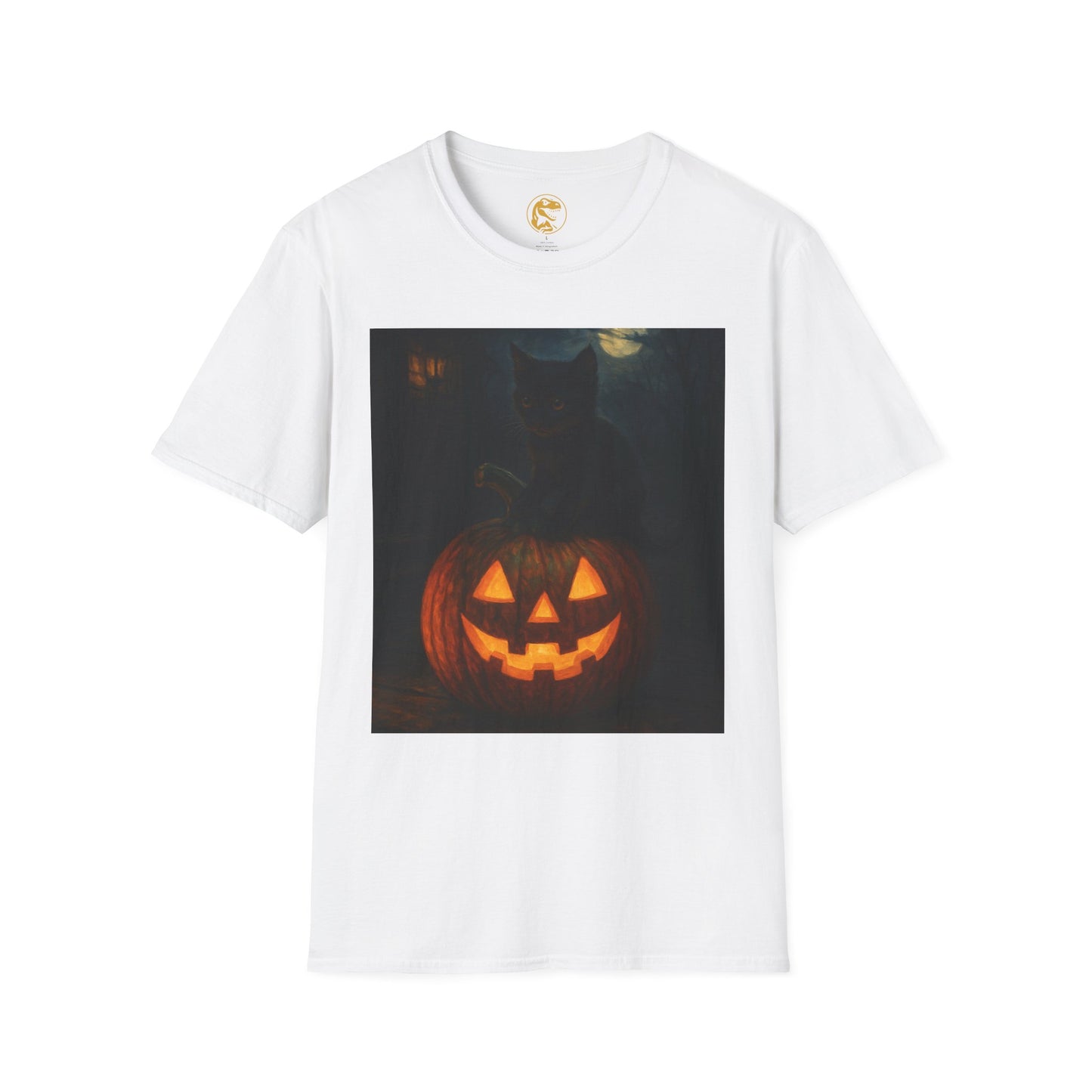 Halloween Cat & Pumpkin T-Shirt | Fall Shirt, Unisex Tee, Halloween Costume, Autumn Apparel, Spooky Gift