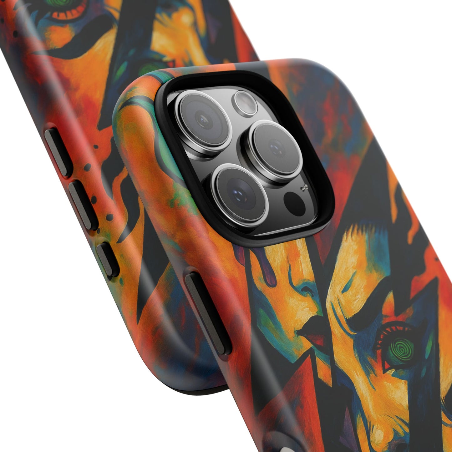 Vibrant Phone Case with Edgy Art, Tough Cases for Trendsetters, Unique Gift for Art Lovers, Colorful Phone Accessory, Protection and Style