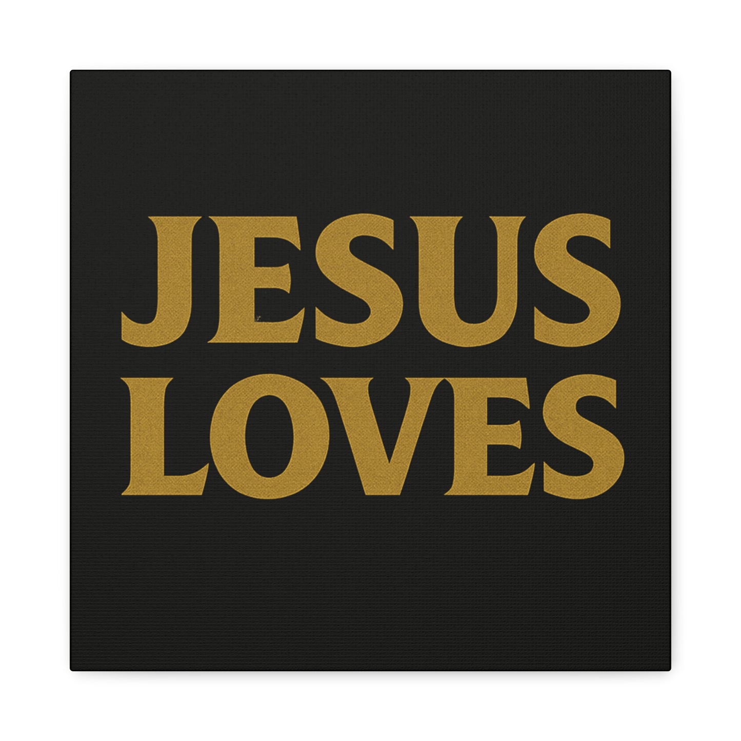 Jesus Loves Canvas Wall Art, Inspirational Home Decor, Faith-Based Gift for Christians, Religious Wall Decor