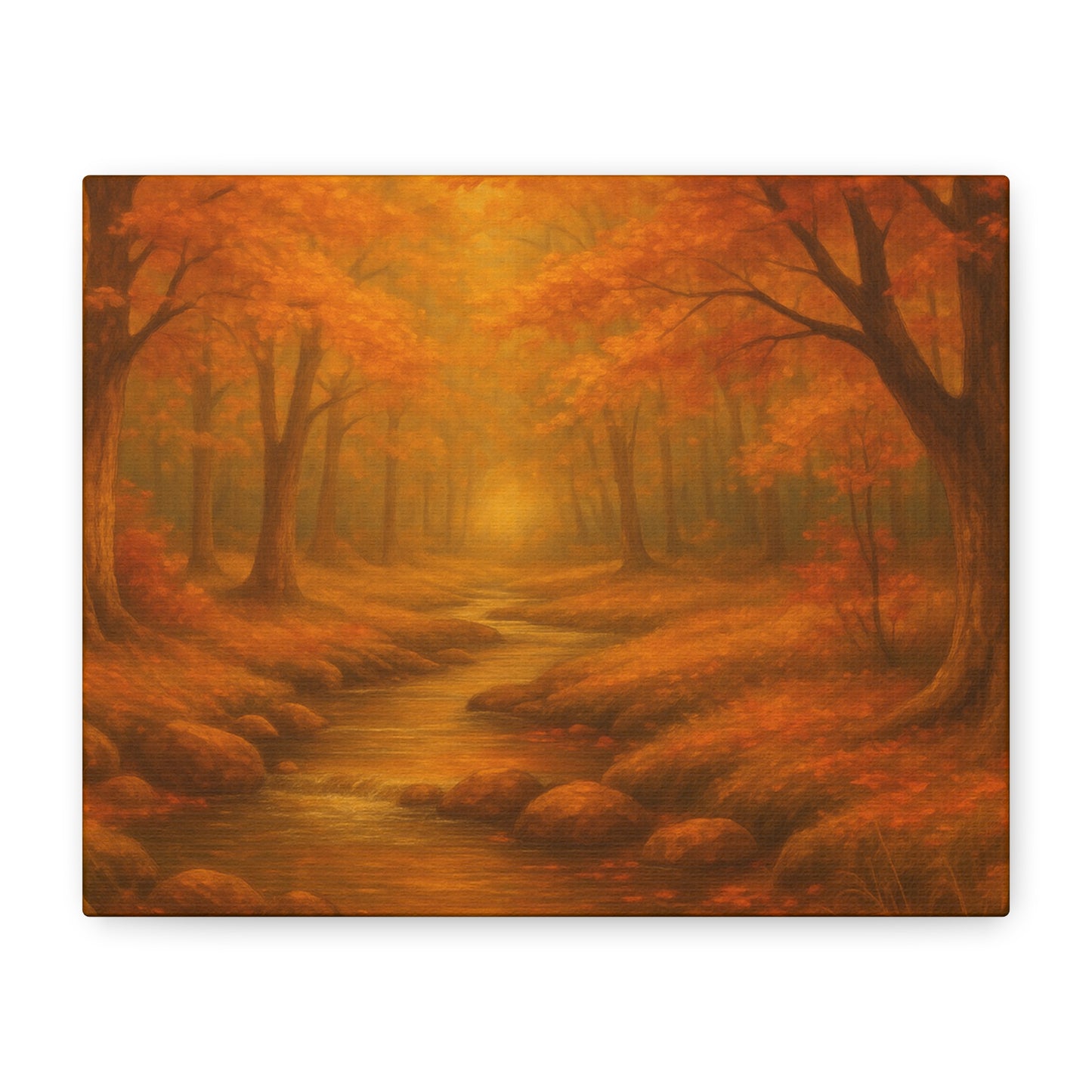 Autumn Landscape Canvas Print, Cozy Home Decor, Fall Wall Art, Nature Inspired Gift, Thanksgiving Decoration
