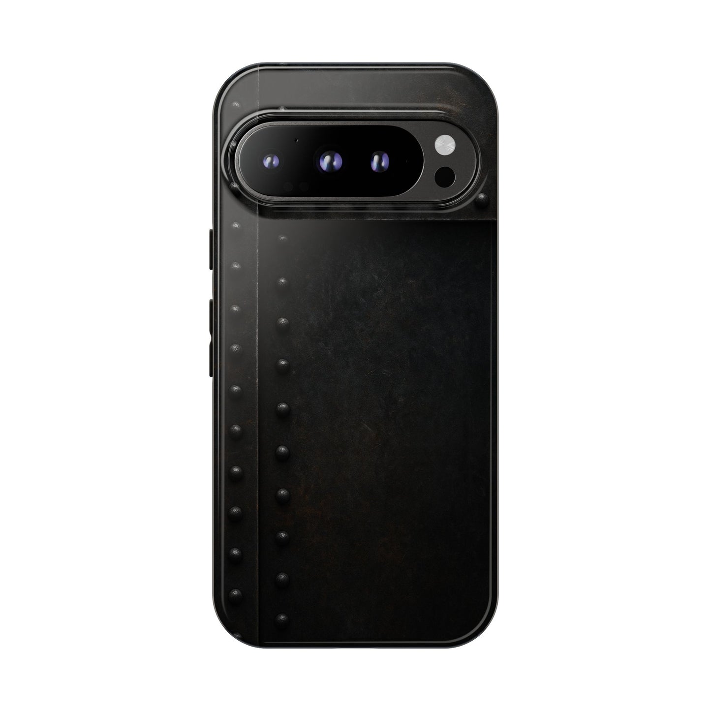 Steel & Smoke – Riveted Shadows Phone Case