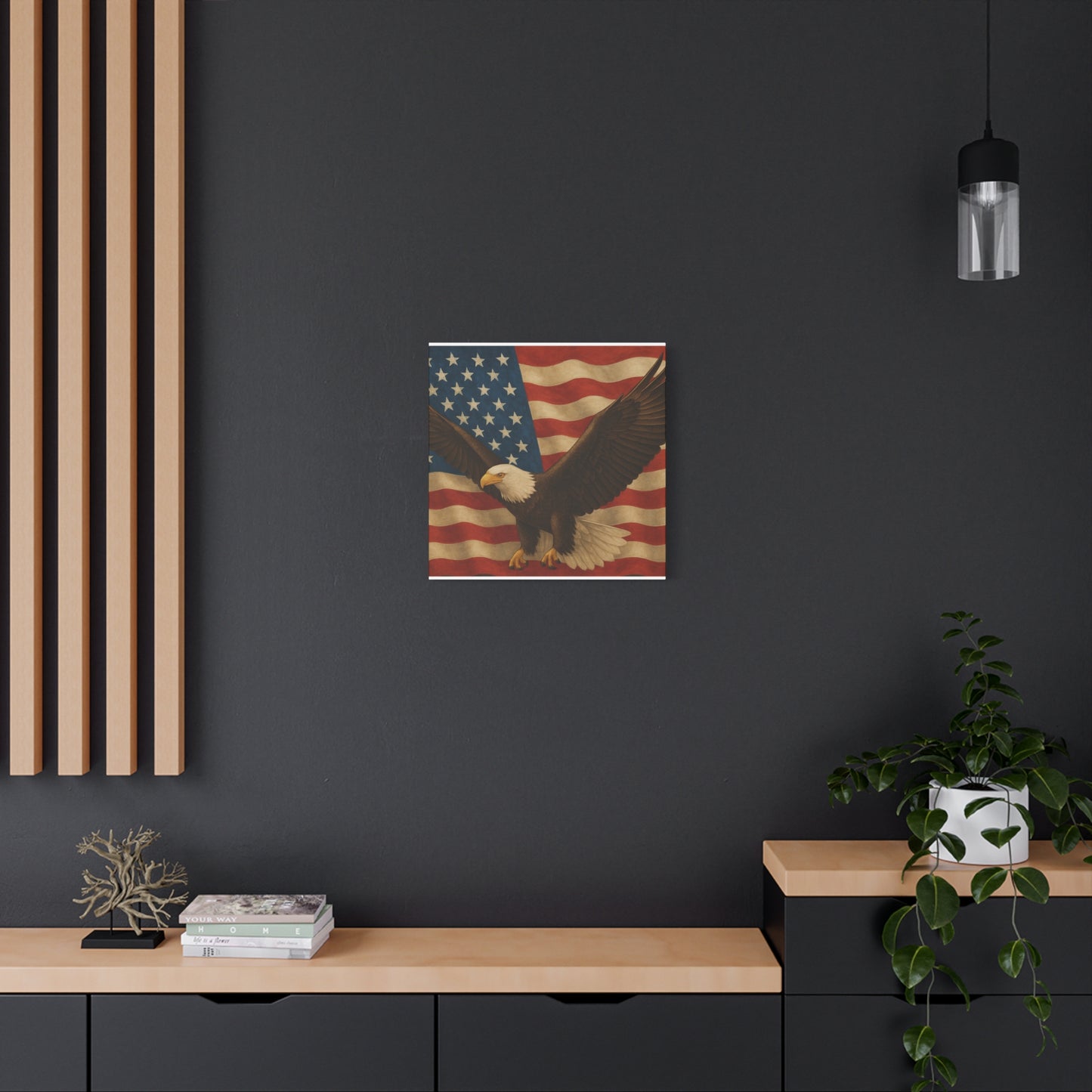 American Eagle Canvas Wall Art, Patriotic Home Decor, Stretched Artwork for Veterans, Independence Day Gift, 12x16 Inch Canvas, [...]