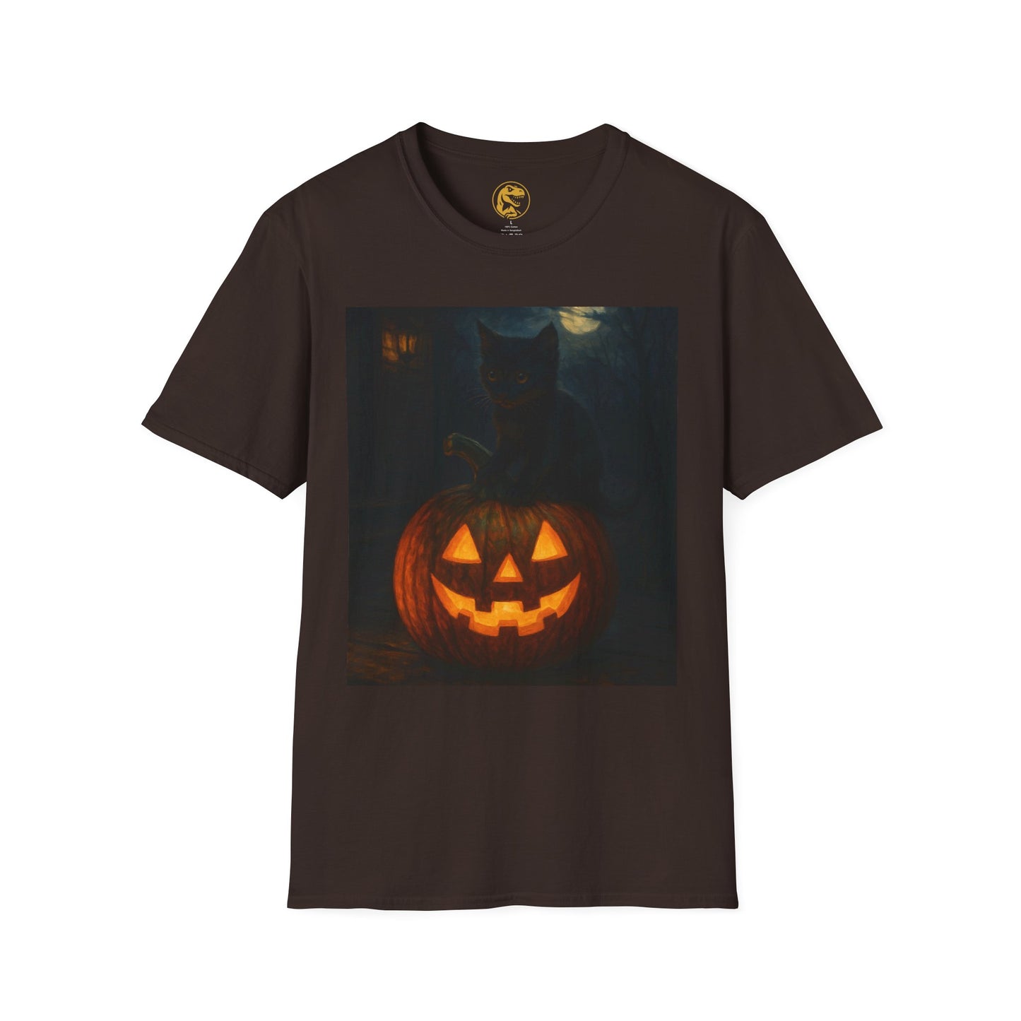 Halloween Cat & Pumpkin T-Shirt | Fall Shirt, Unisex Tee, Halloween Costume, Autumn Apparel, Spooky Gift