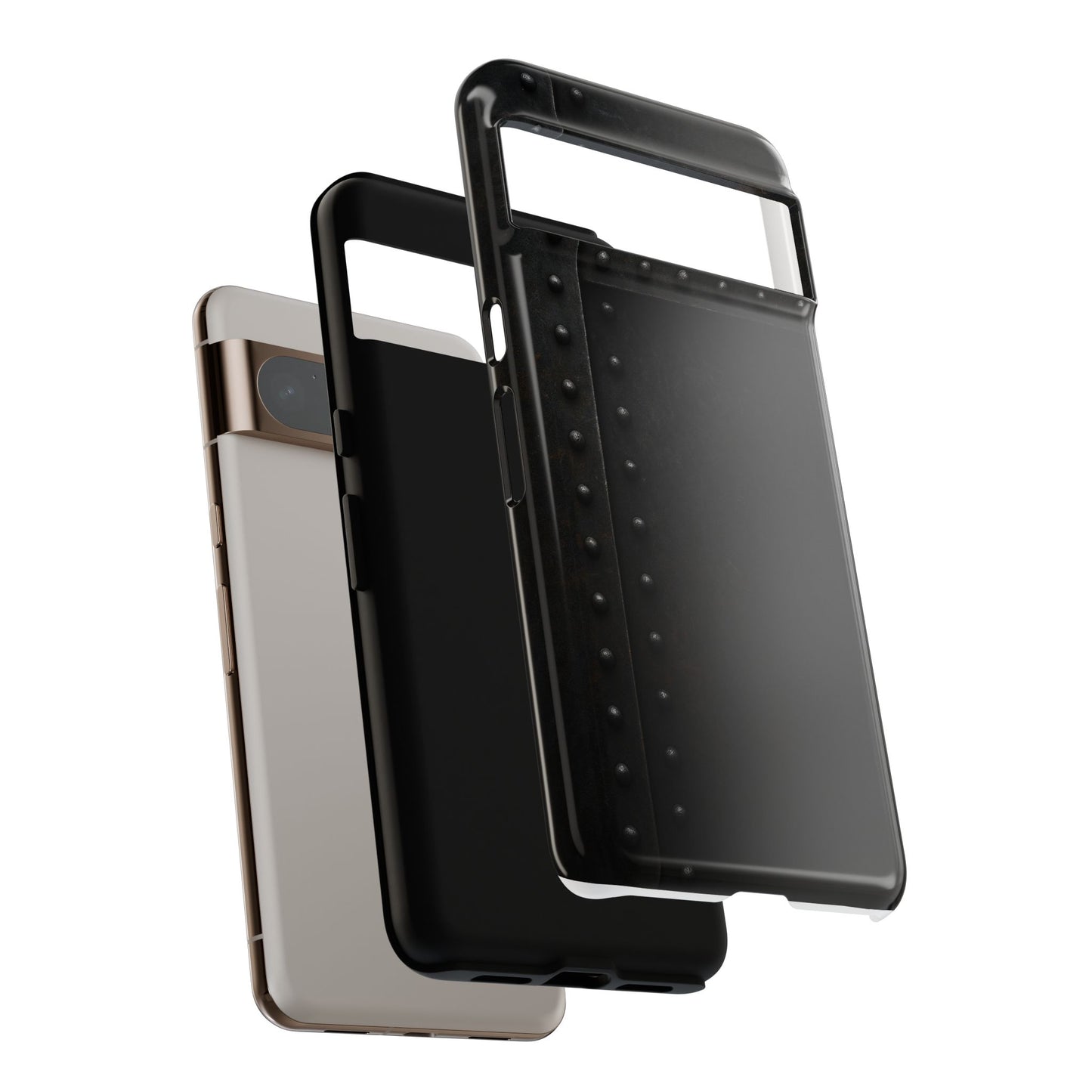 Steel & Smoke – Riveted Shadows Phone Case
