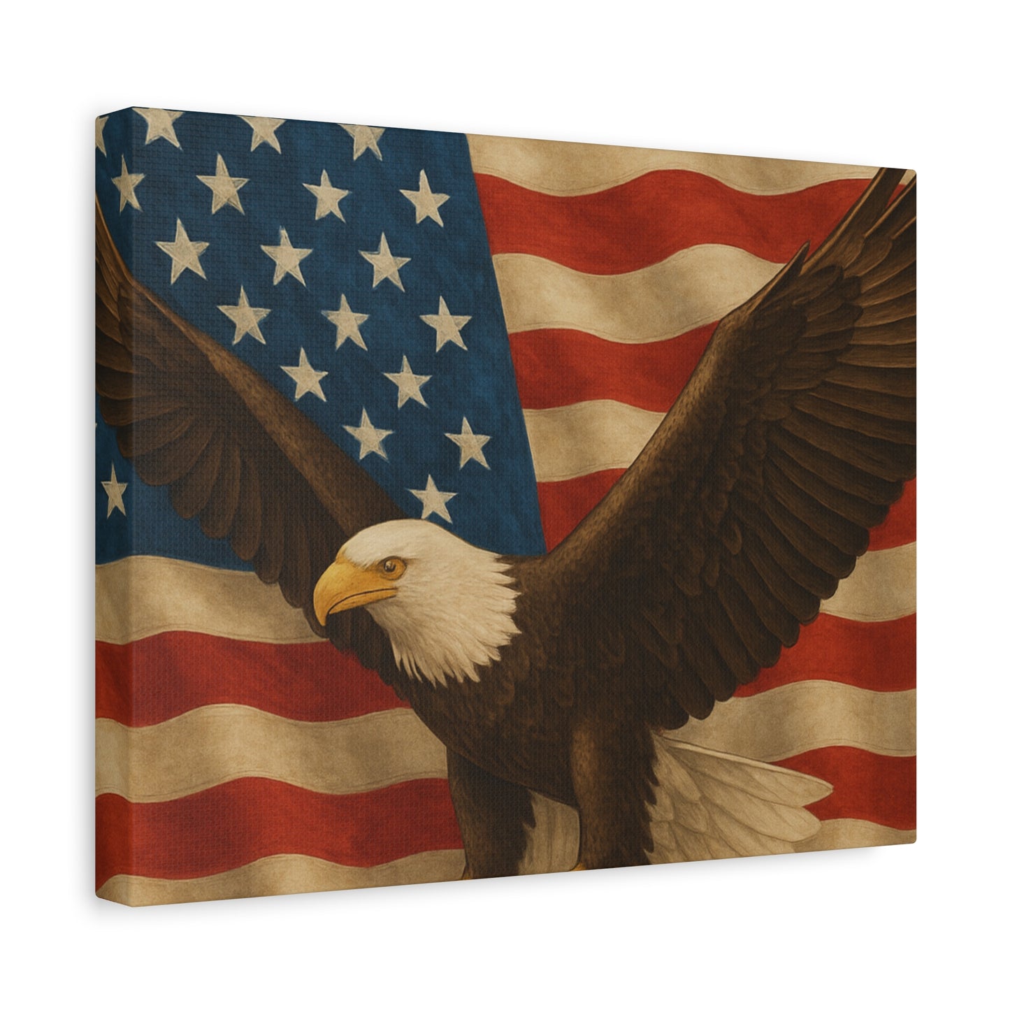 American Eagle Canvas Wall Art, Patriotic Home Decor, Stretched Artwork for Veterans, Independence Day Gift, 12x16 Inch Canvas, [...]