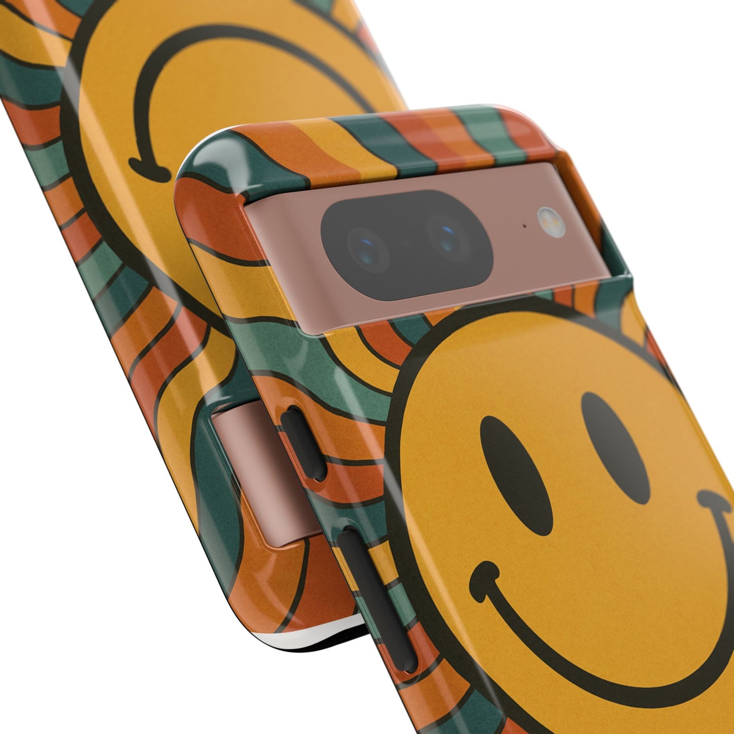 Colorful Smiley Phone Case, Retro Vibe Phone Cover, Cute Gift for Kids and Adults, Fun Protector for Everyday Use, Eco-Friendly Merchandise