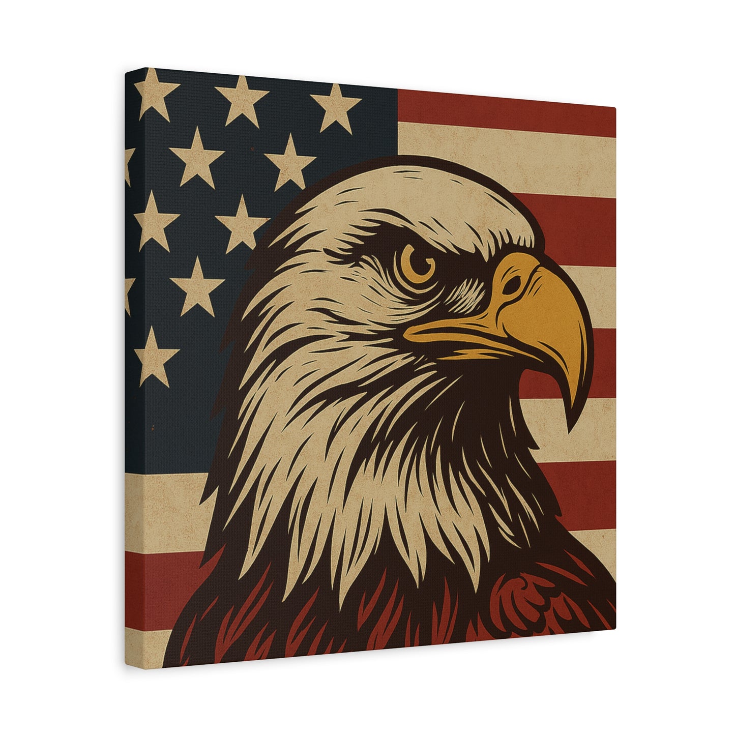 American Pride – Bald Eagle Canvas Art