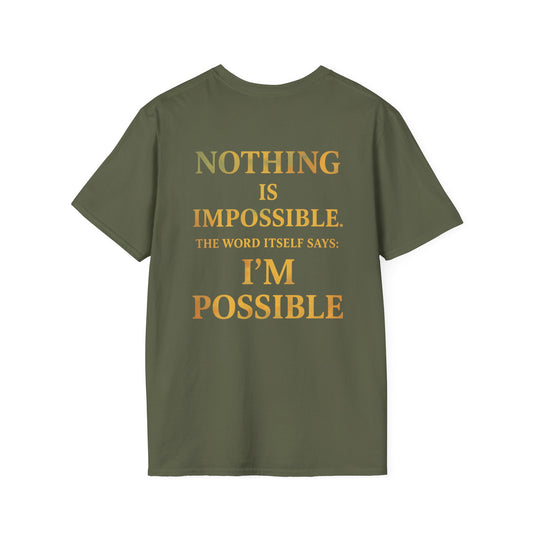 Inspirational Unisex T-Shirt - Stay Sober & I'm Possible, Motivational Tee, Recovery Support, Gift for Friends, Positivity Wear, [...]