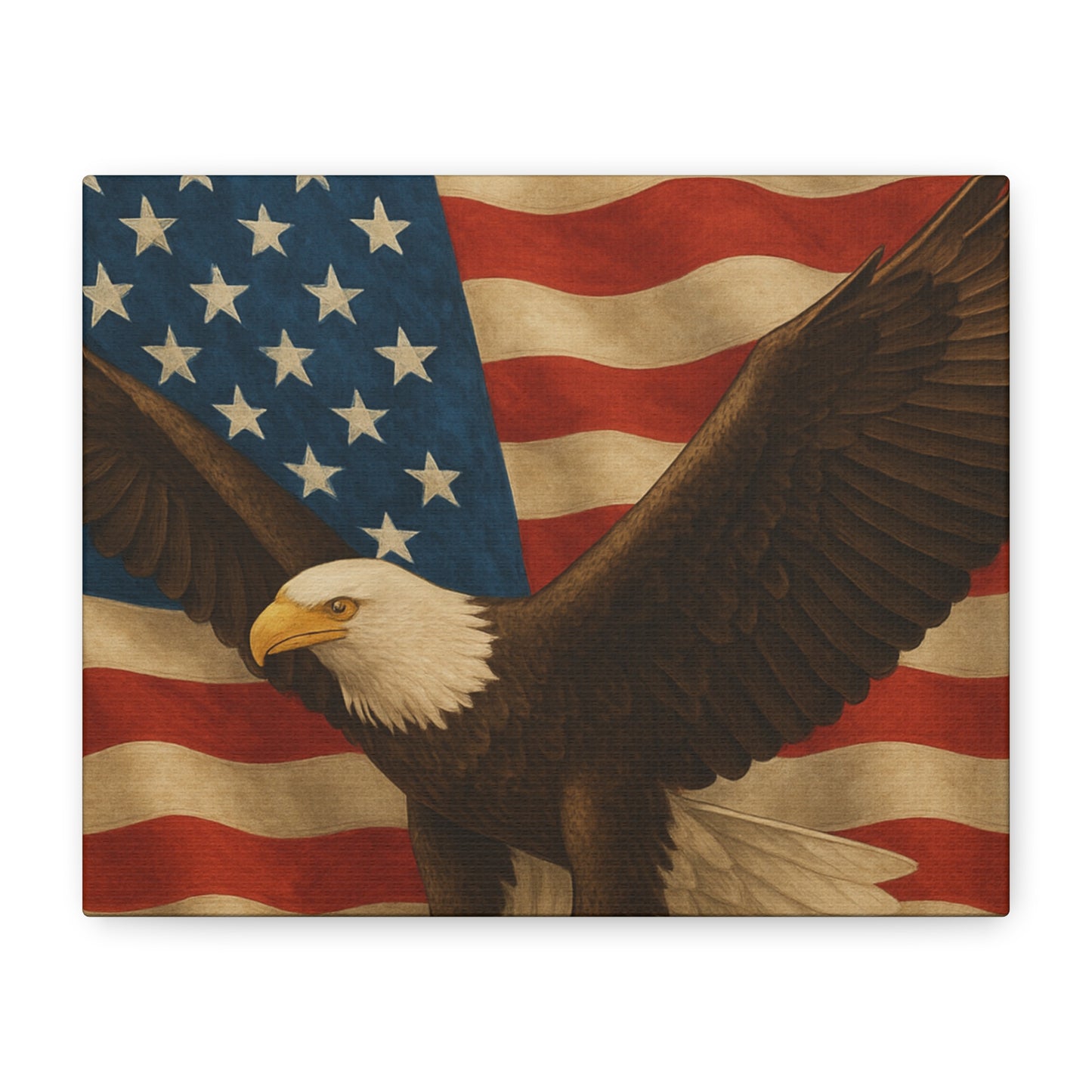 American Eagle Canvas Wall Art, Patriotic Home Decor, Stretched Artwork for Veterans, Independence Day Gift, 12x16 Inch Canvas, [...]