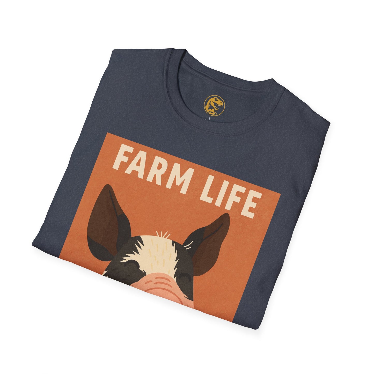 Farm Life pig Unisex Soft style T-Shirt, Casual Farm Tee, Cute Pig Graphic Shirt, Animal Lover Gift, Farm house Apparel