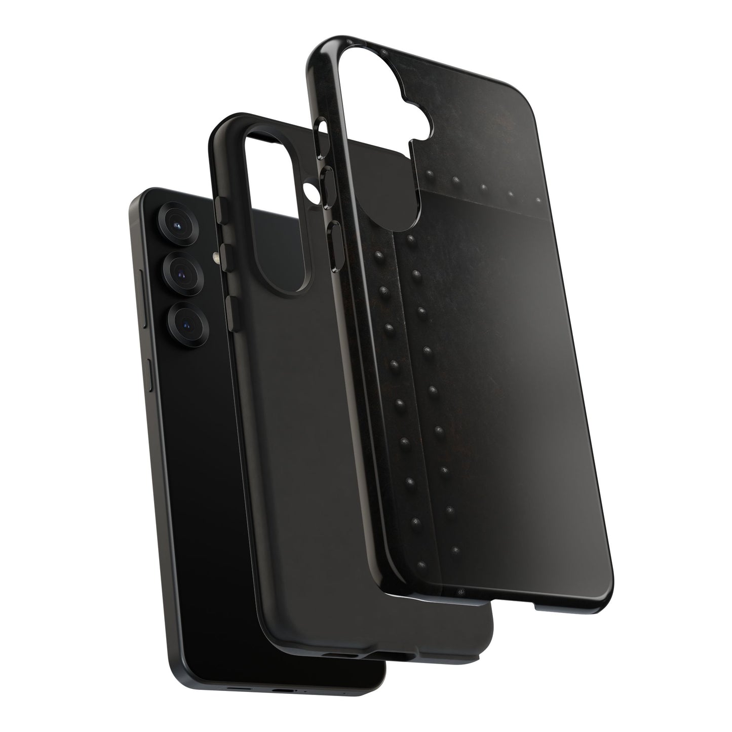 Steel & Smoke – Riveted Shadows Phone Case