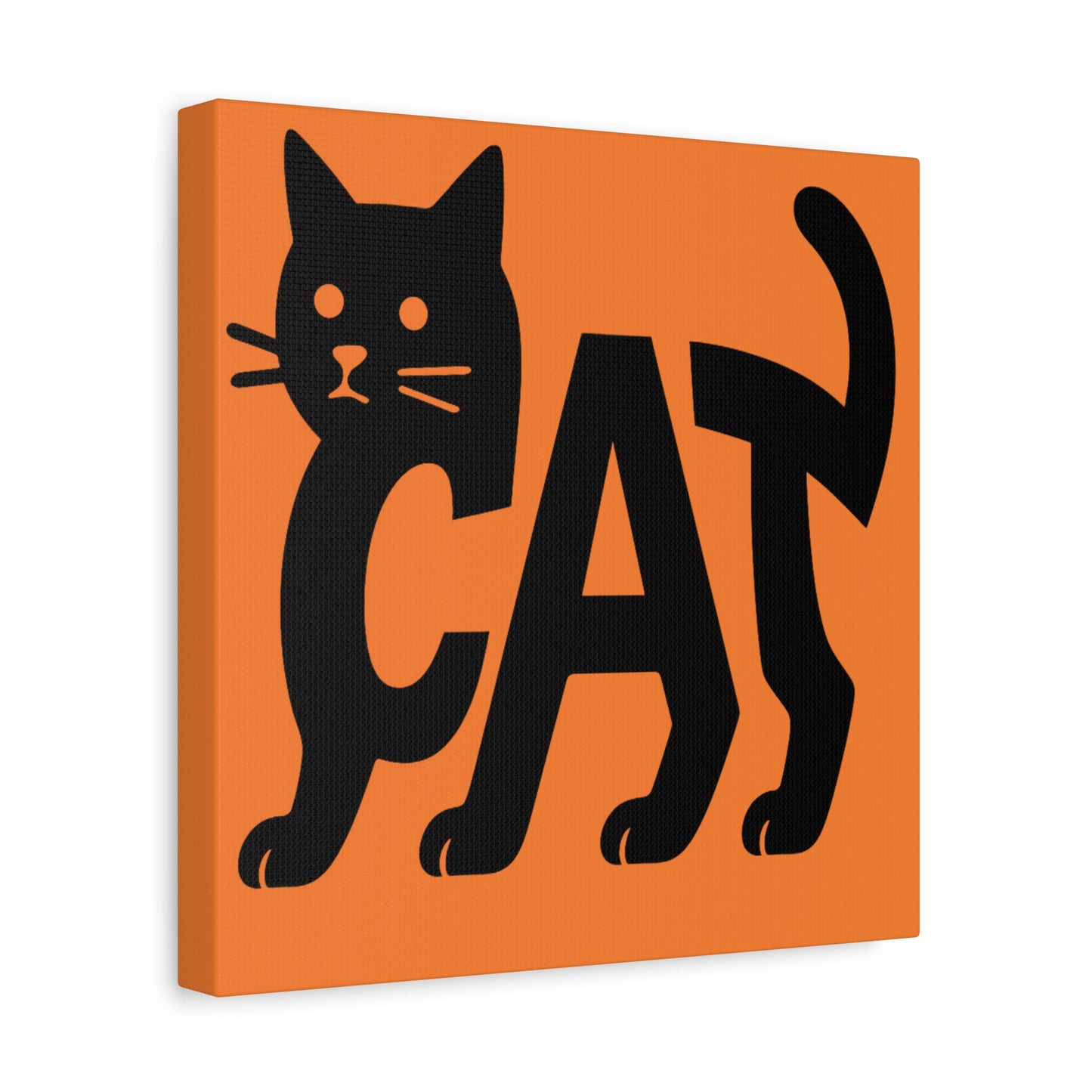 Cat-Themed Matte Canvas Art, Cute Cat Decor, Halloween Wall Art, Pet Lover Gift, Cat Lover Home Decor, Black Cat Artwork