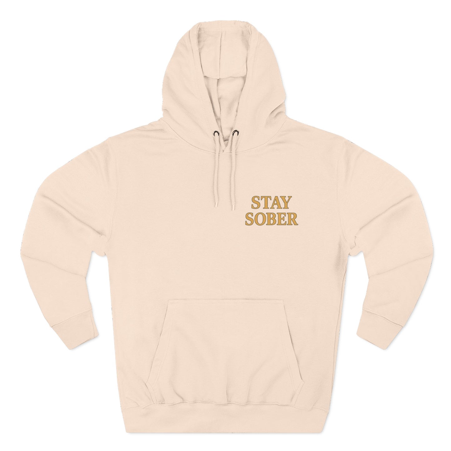 Samurai hoodie- Stay Sober, Defend Peace | Cozy Sweatshirt for Wellness, Gratitude Gifts, Motivation, Mindfulness