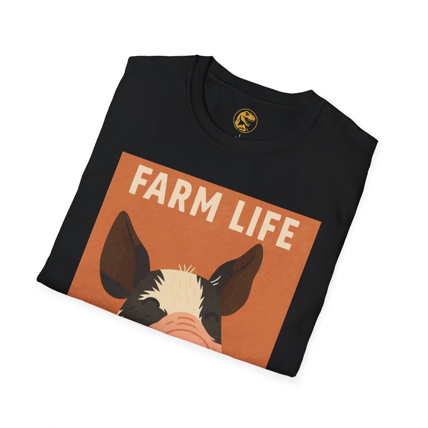 Farm Life pig Unisex Soft style T-Shirt, Casual Farm Tee, Cute Pig Graphic Shirt, Animal Lover Gift, Farm house Apparel
