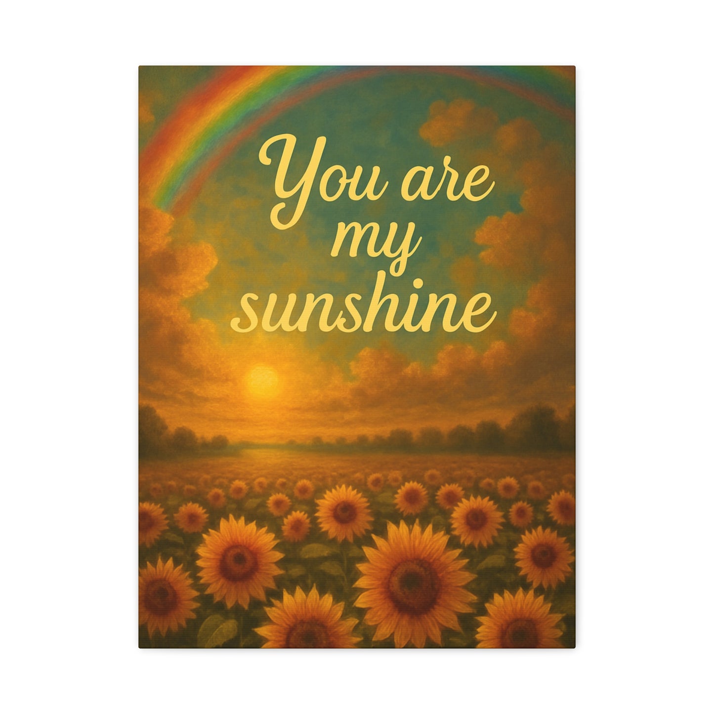 Sunshine Canvas Wall Art, Inspirational Home Decor, Custom Motivational Print, Gift for Friends, Thoughtful Decoration