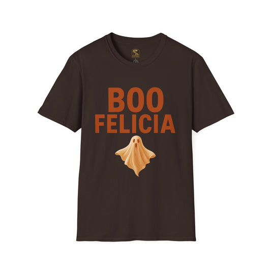 Boo Felicia Ghost Tee, Unisex Halloween T-Shirt, Funny Spirit Shirt, Casual Fall Apparel, Halloween Party Outfit, Cute Ghost Design