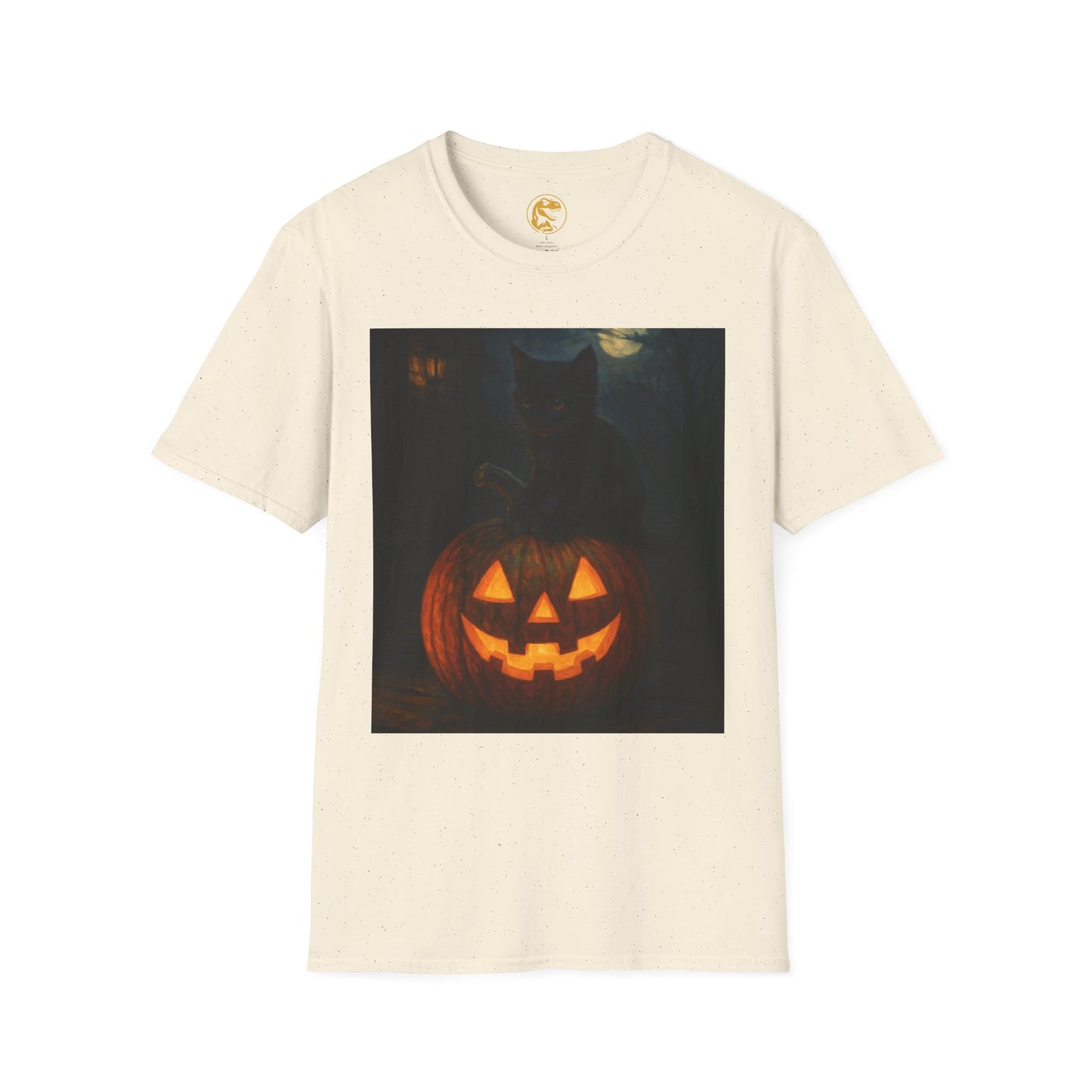 Halloween Cat & Pumpkin T-Shirt | Fall Shirt, Unisex Tee, Halloween Costume, Autumn Apparel, Spooky Gift
