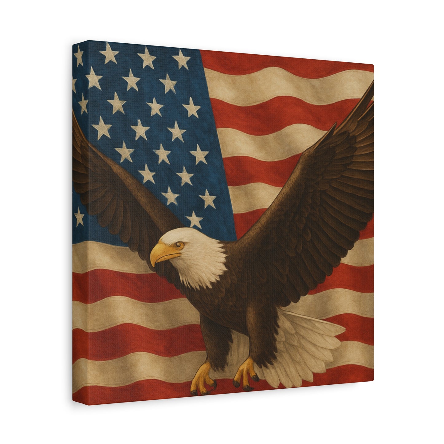 American Eagle Canvas Wall Art, Patriotic Home Decor, Stretched Artwork for Veterans, Independence Day Gift, 12x16 Inch Canvas, [...]