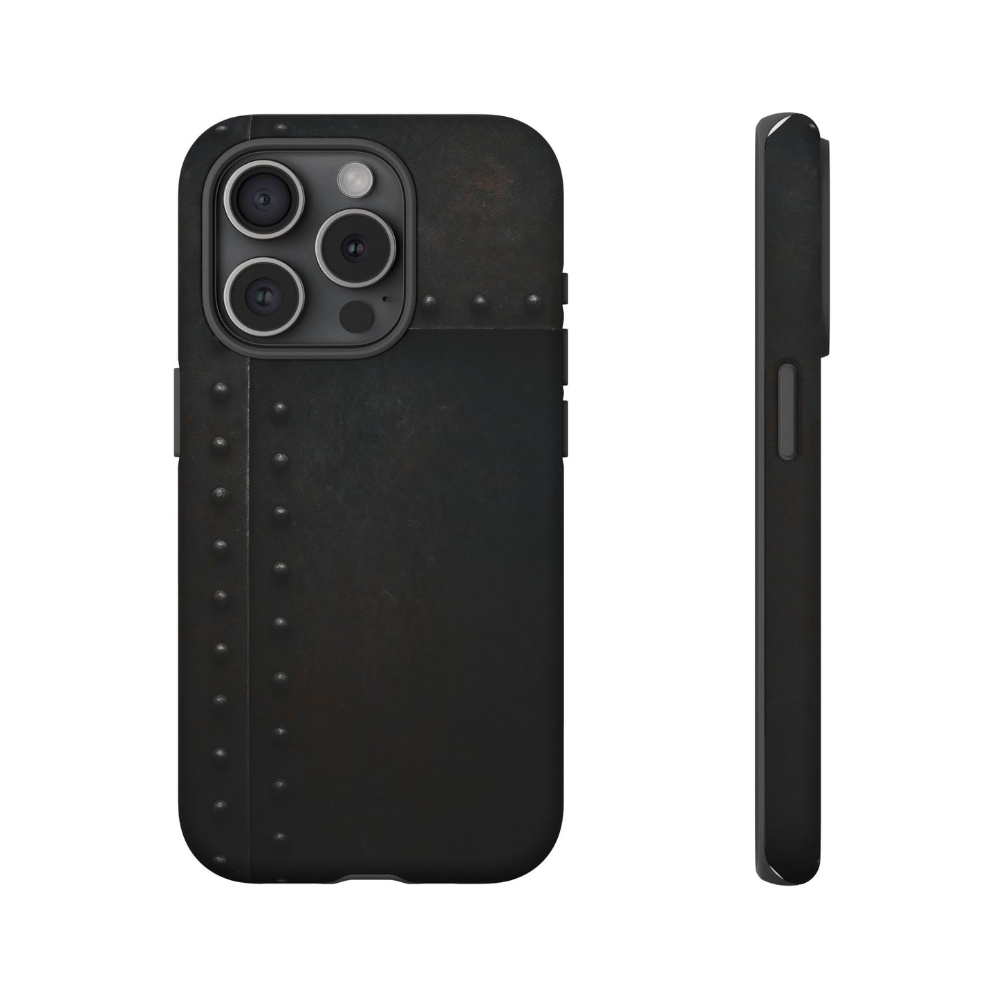 Steel & Smoke – Riveted Shadows Phone Case