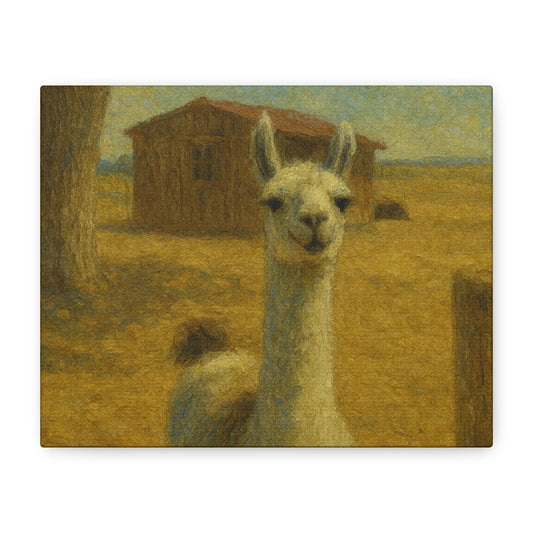 Llama Artwork Canvas Print, Unique Home Decor, Wall Art for Animal Lovers, Canvas Wall Art, Gift for Nature Enthusiasts