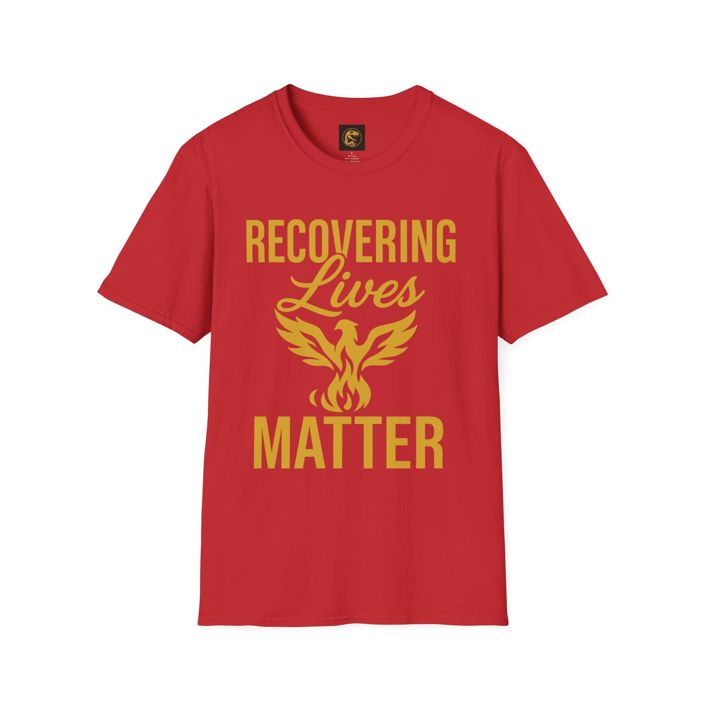 Recovering Lives Matter T-Shirt | Unisex Softstyle Tee | Recovery Support | Inspirational Apparel | Gift for Sober Friends | Self-Care Wear