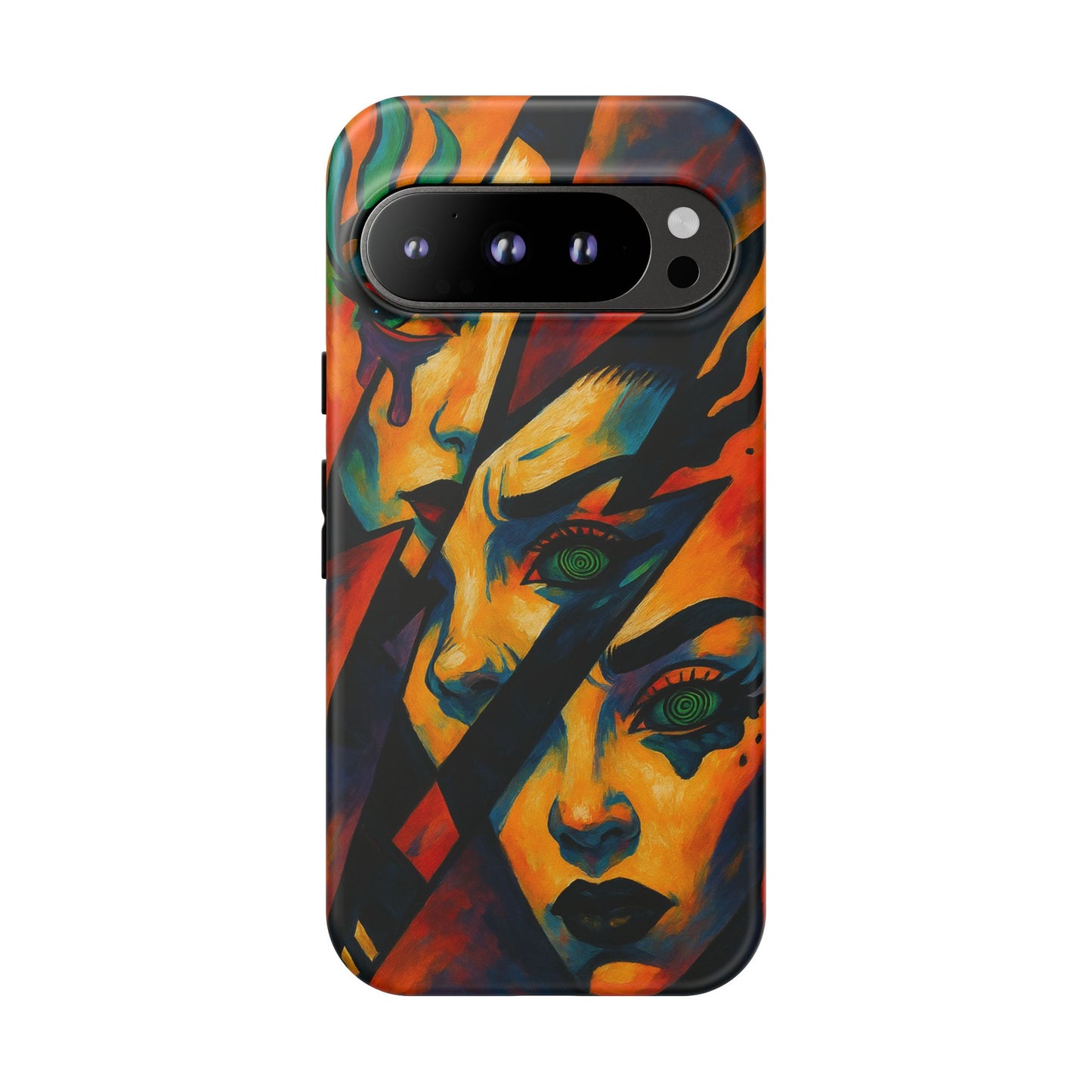 Vibrant Phone Case with Edgy Art, Tough Cases for Trendsetters, Unique Gift for Art Lovers, Colorful Phone Accessory, Protection and Style