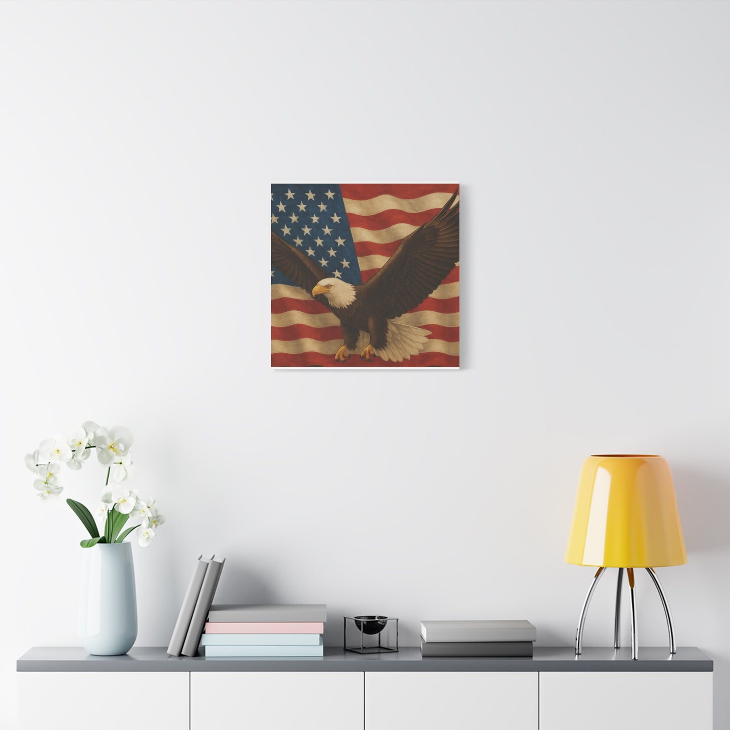 American Eagle Canvas Wall Art, Patriotic Home Decor, Stretched Artwork for Veterans, Independence Day Gift, 12x16 Inch Canvas, [...]