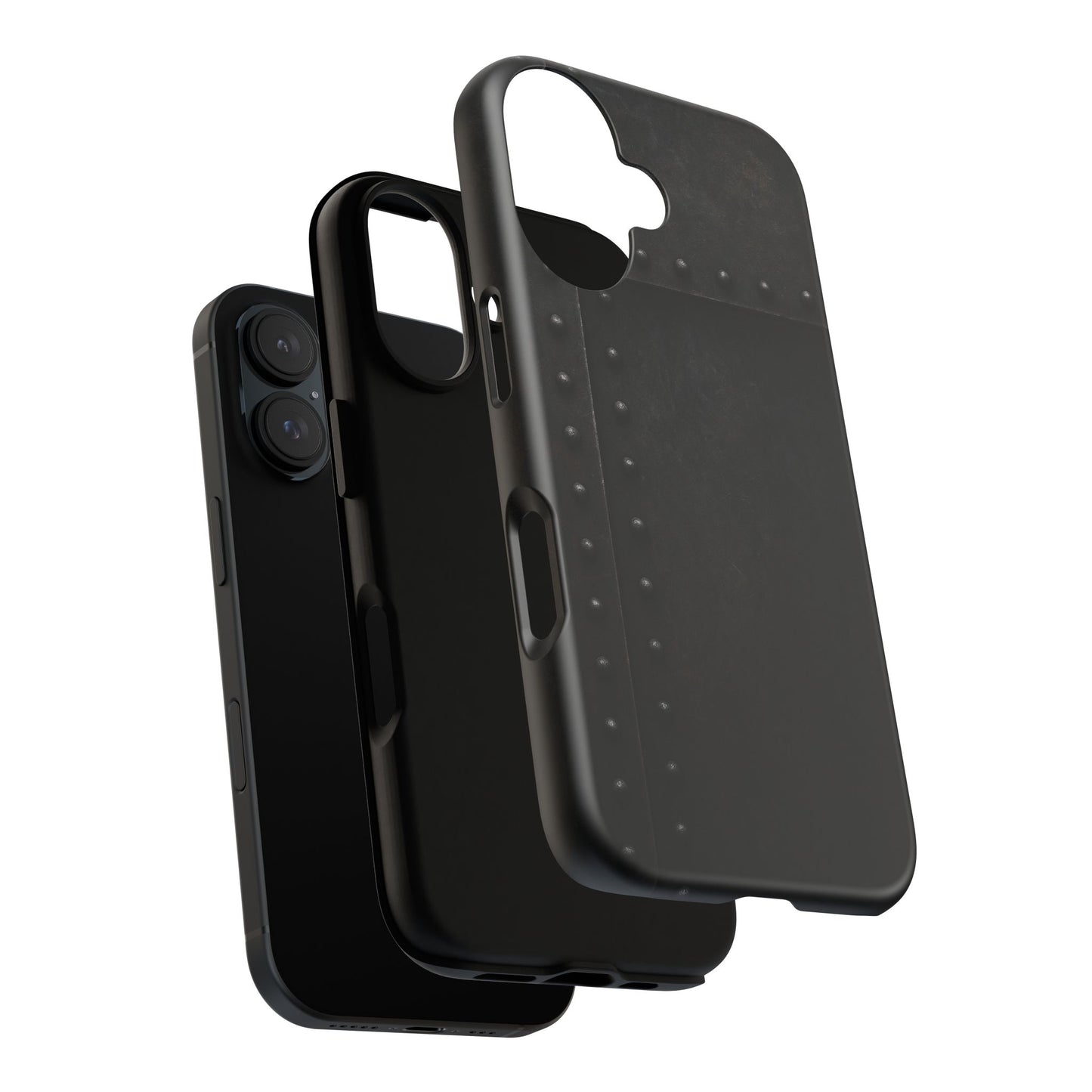 Steel & Smoke – Riveted Shadows Phone Case