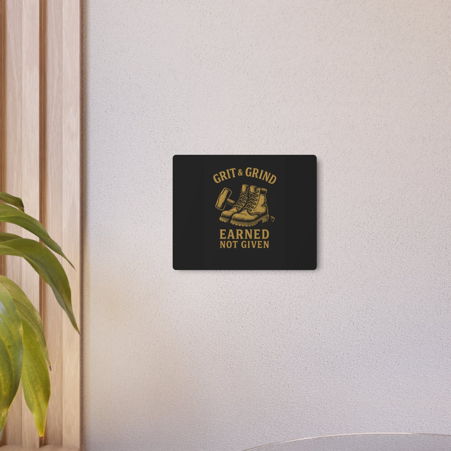 Grit & Grind Metal Art Sign
