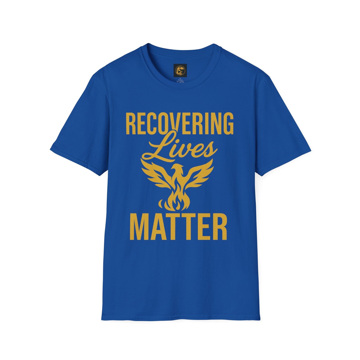 Recovering Lives Matter T-Shirt | Unisex Softstyle Tee | Recovery Support | Inspirational Apparel | Gift for Sober Friends | Self-Care Wear