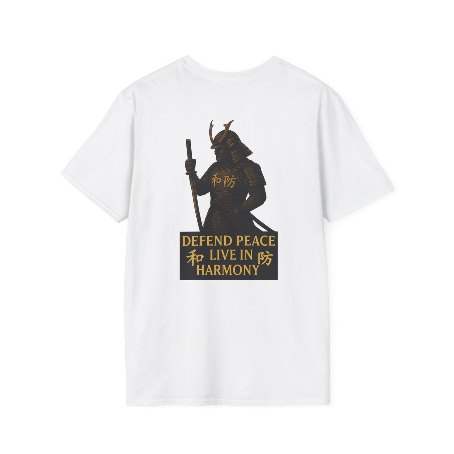 Unisex Softstyle T-Shirt - Stay Sober & Defend Peace Design, Casual Streetwear, Gift for Recovery Support, Positive Vibes, Everyday Wear
