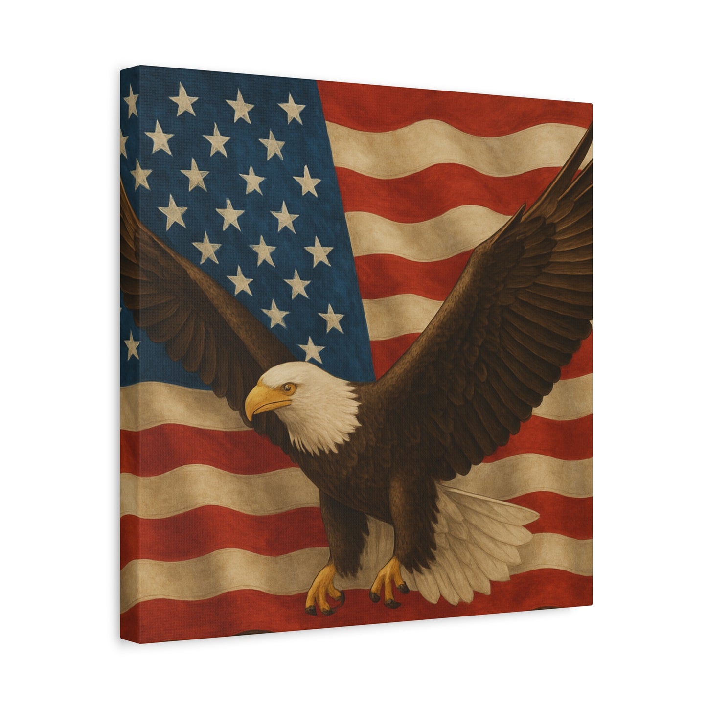 American Eagle Canvas Wall Art, Patriotic Home Decor, Stretched Artwork for Veterans, Independence Day Gift, 12x16 Inch Canvas, [...]