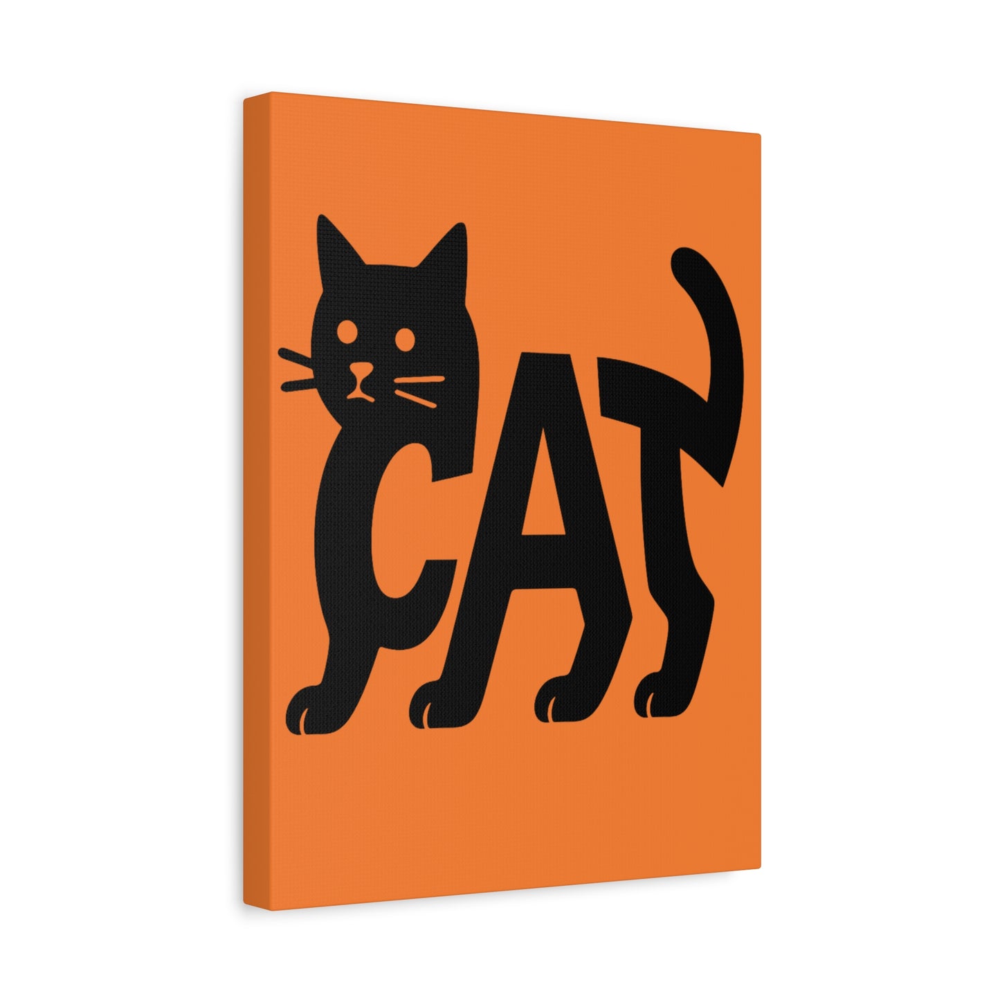 Cat-Themed Matte Canvas Art, Cute Cat Decor, Halloween Wall Art, Pet Lover Gift, Cat Lover Home Decor, Black Cat Artwork