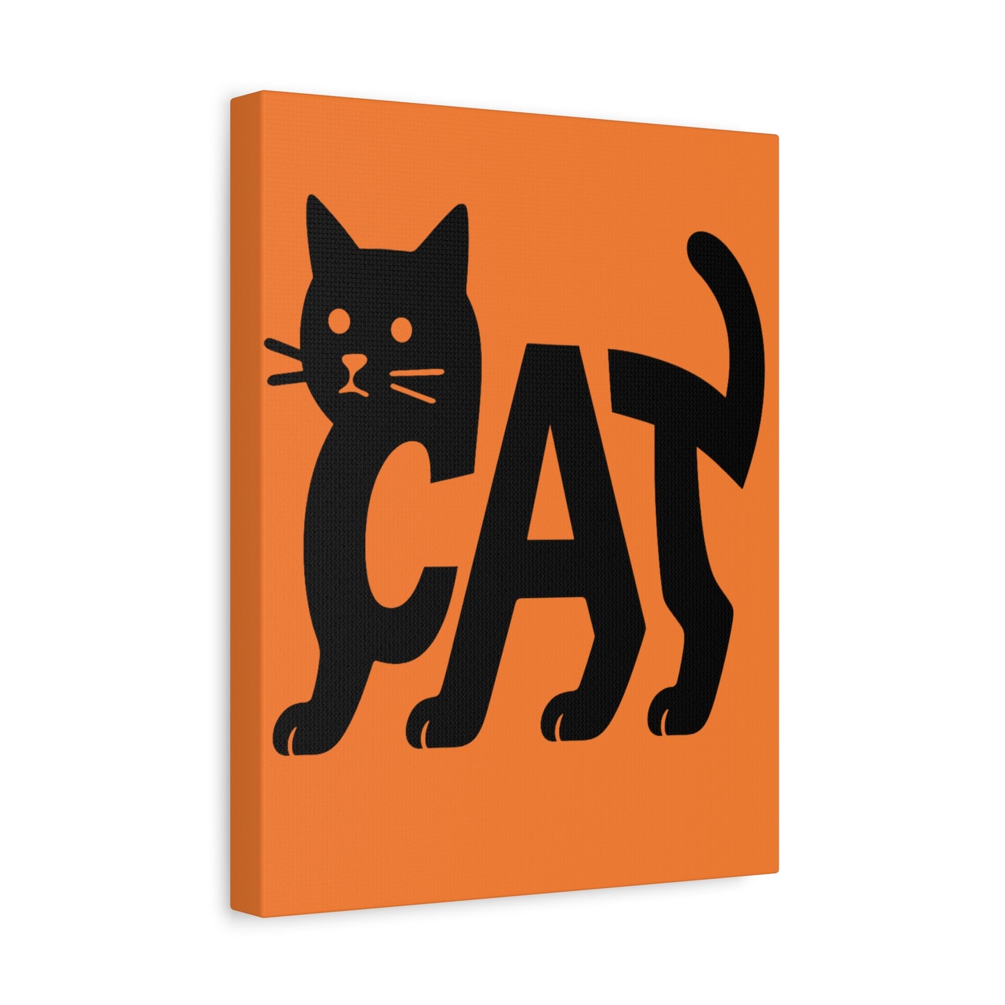 Cat-Themed Matte Canvas Art, Cute Cat Decor, Halloween Wall Art, Pet Lover Gift, Cat Lover Home Decor, Black Cat Artwork