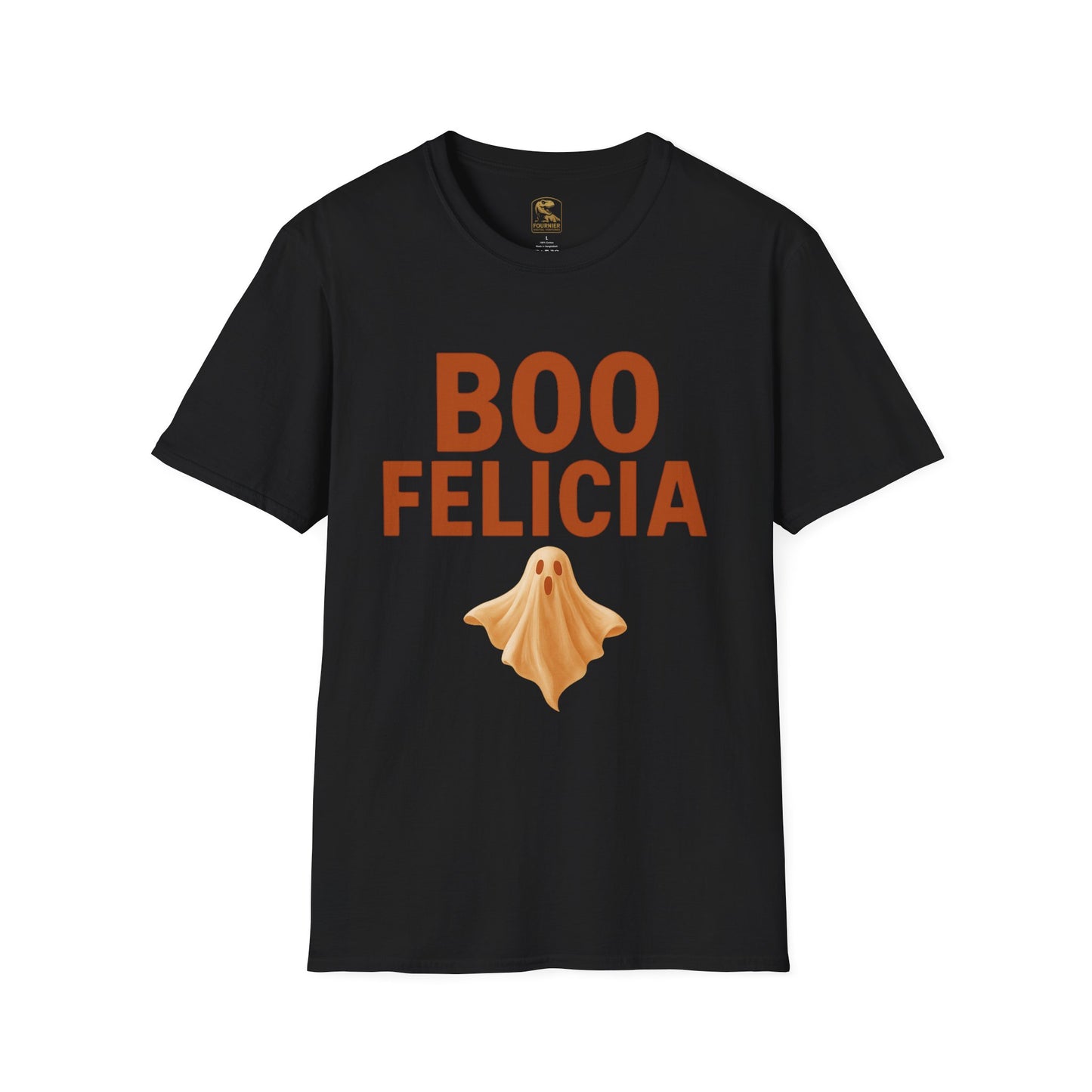 Boo Felicia Ghost Tee, Unisex Halloween T-Shirt, Funny Spirit Shirt, Casual Fall Apparel, Halloween Party Outfit, Cute Ghost Design