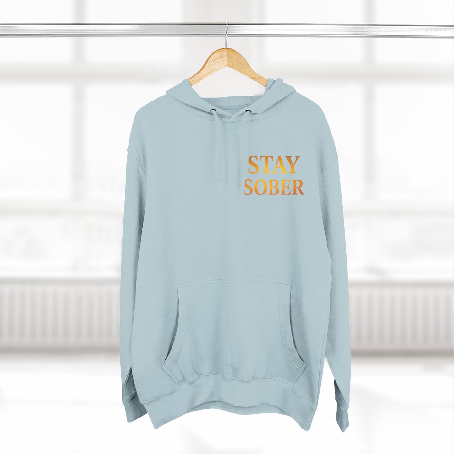 Inspirational Fleece Hoodie, Motivational Gift for Wellness, Stay Sober Apparel, Positive Affirmation Hoodie, Recovery Support Clothing