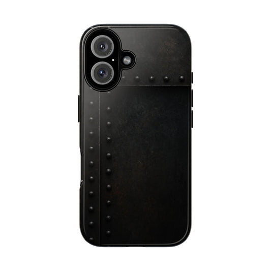 Steel & Smoke – Riveted Shadows Phone Case