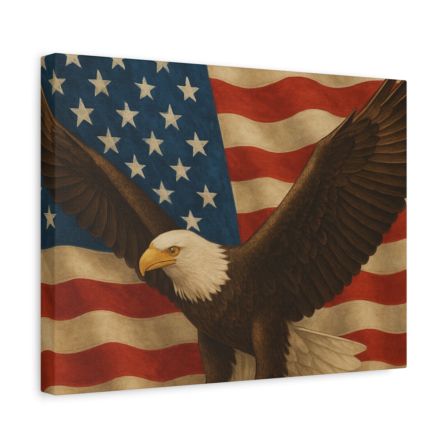 American Eagle Canvas Wall Art, Patriotic Home Decor, Stretched Artwork for Veterans, Independence Day Gift, 12x16 Inch Canvas, [...]