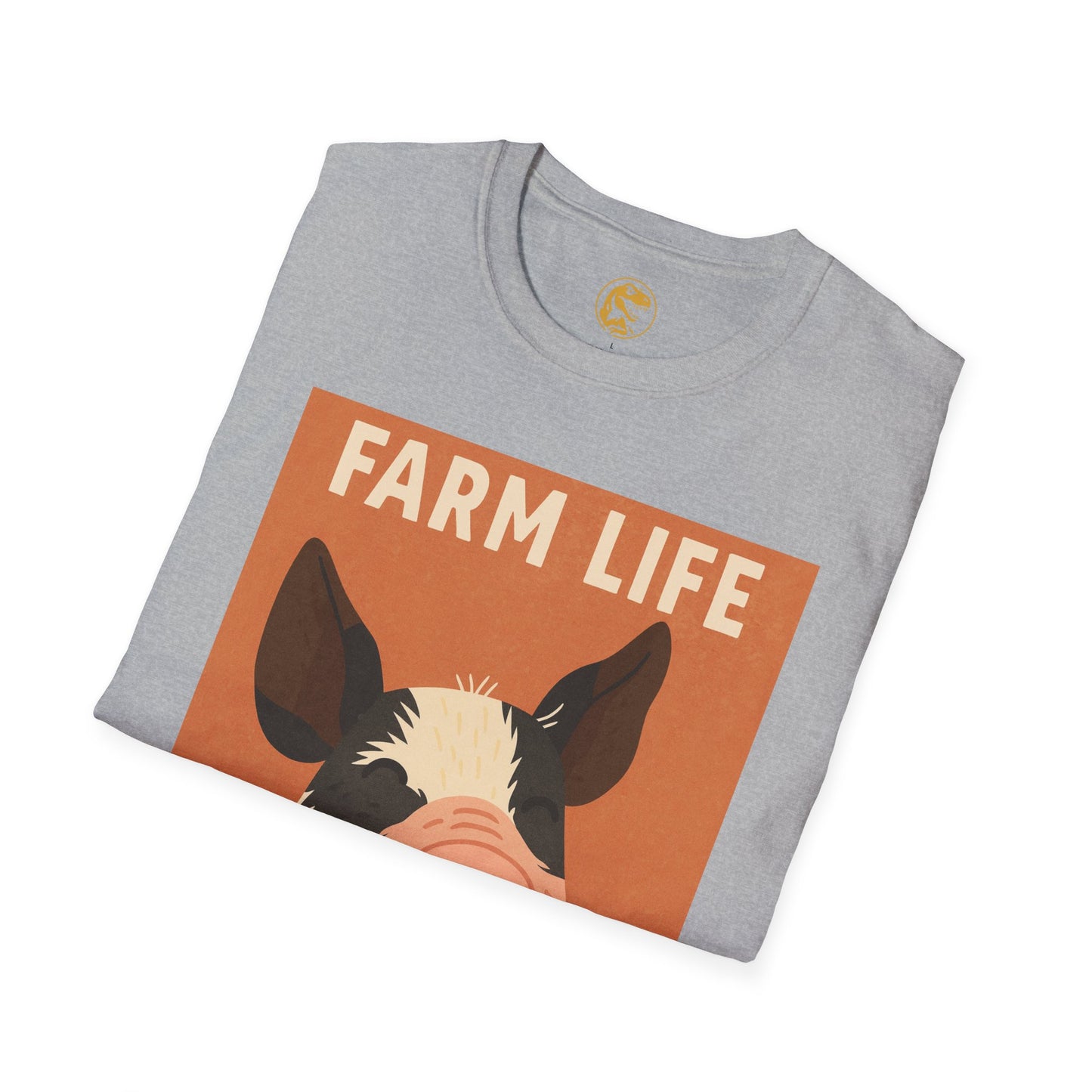 Farm Life pig Unisex Soft style T-Shirt, Casual Farm Tee, Cute Pig Graphic Shirt, Animal Lover Gift, Farm house Apparel