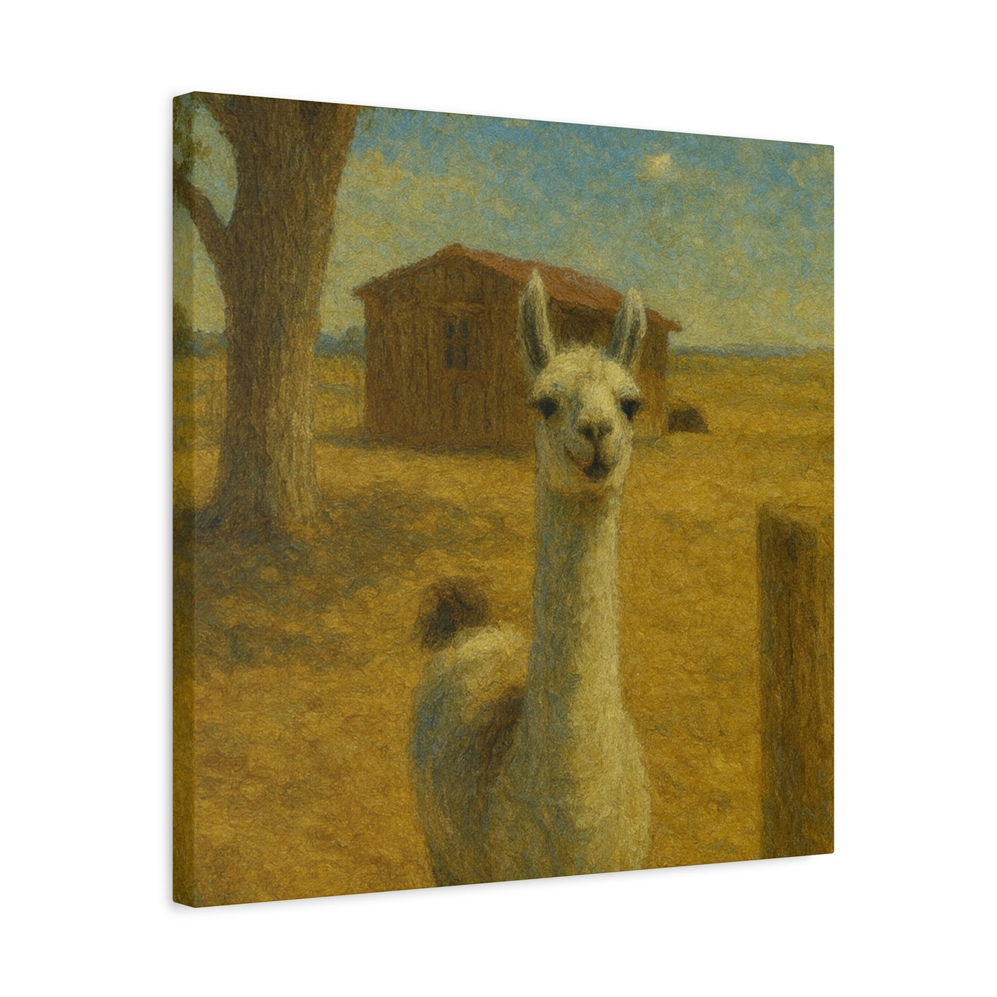 Llama Artwork Canvas Print, Unique Home Decor, Wall Art for Animal Lovers, Canvas Wall Art, Gift for Nature Enthusiasts