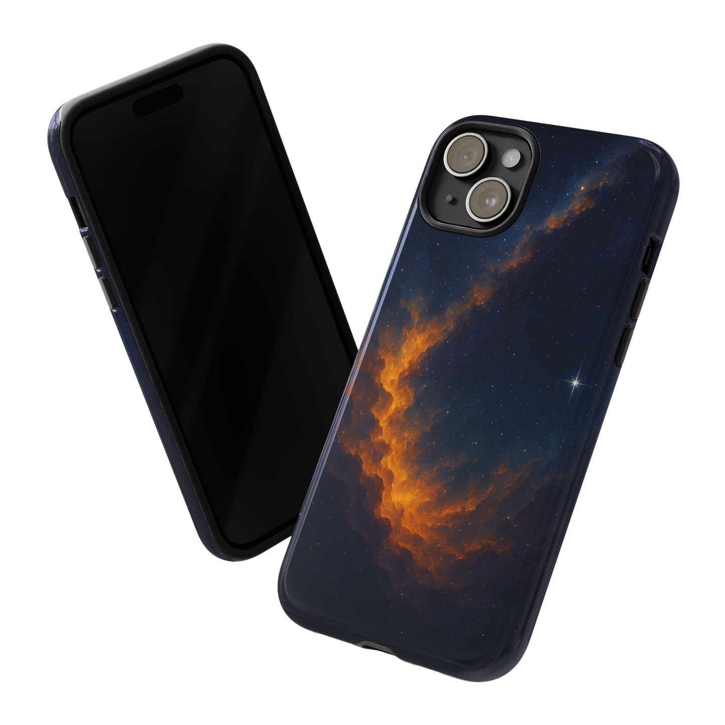 Stellar Flame – Cosmic Nebula Art Phone Case