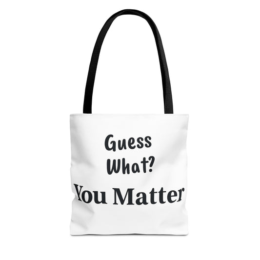 Empowering Tote Bag - You Matter, Motivational Gift, Inspirational Purse, Affirmation Bag, Unique Everyday Carry