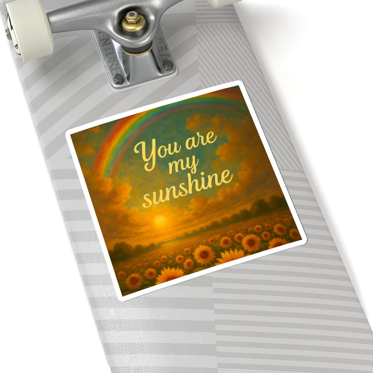 You Are My Sunshine Kiss-Cut Stickers, Cheerful Decor for Laptops, Journals, Gifts for Friends, Floral Art, Sunflower Stickers