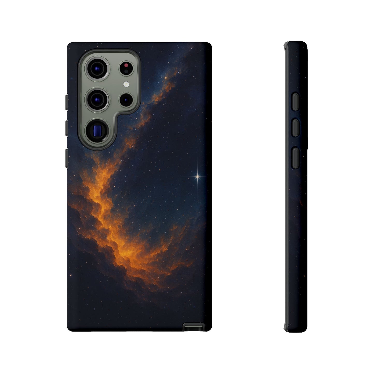 Stellar Flame – Cosmic Nebula Art Phone Case