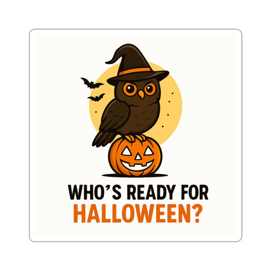 Halloween Owl Kiss-Cut Stickers, Perfect for Halloween Decor, Laptop Stickers, Party Favors, Gifts for Kids, Seasonal Decorations