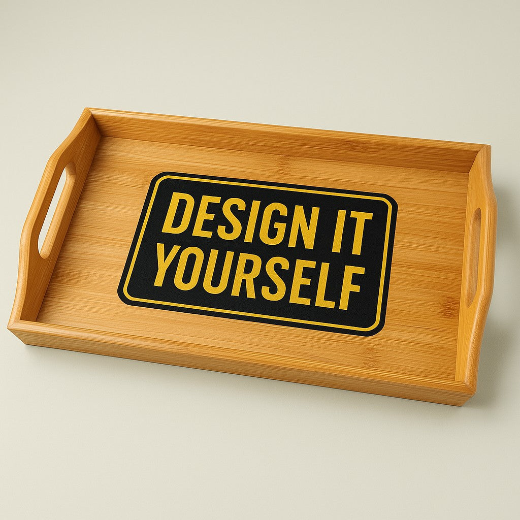 Personalized Bamboo Serving Tray - Custom Engraved Tray for Home Decor, Snack Serving, Wedding Gift, Kitchen Organizer, Housewarming