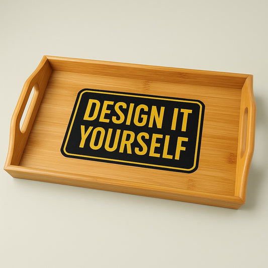 Personalized Bamboo Serving Tray - Custom Engraved Tray for Home Decor, Snack Serving, Wedding Gift, Kitchen Organizer, Housewarming