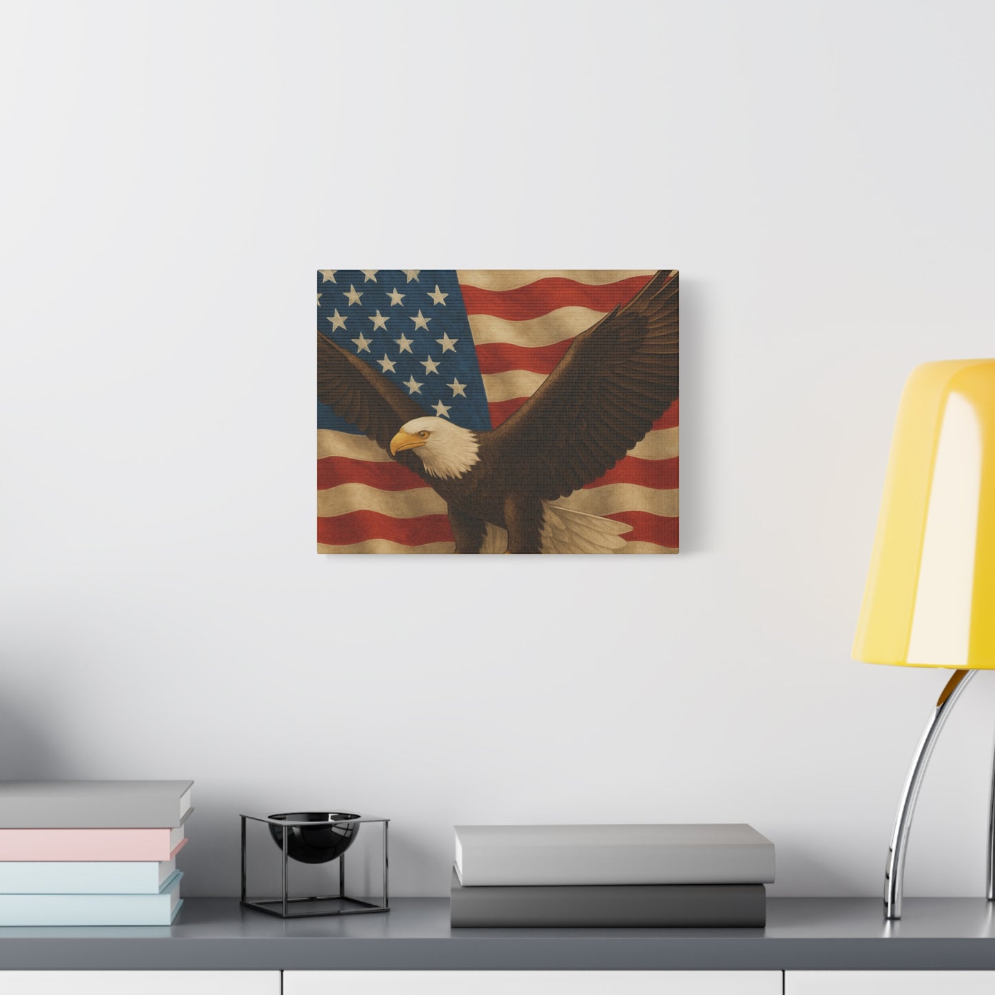 American Eagle Canvas Wall Art, Patriotic Home Decor, Stretched Artwork for Veterans, Independence Day Gift, 12x16 Inch Canvas, [...]