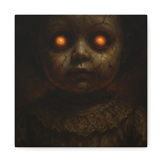 Eerie Artwork Canvas, Horror Decor, Creepy Wall Art, Spooky Gift, Haunted Home Decoration